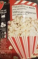 Mängden socker i Palomitas de maiz