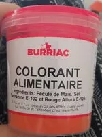 Mängden socker i Colorant alimentaire