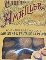 Mängden socker i Hojas finas de chocolate con leche y fruta de la pasión