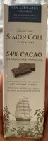 Mängden socker i 54% Cacao