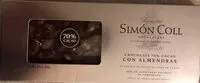 Mängden socker i Simón Coll Chocolate 70% Cacao