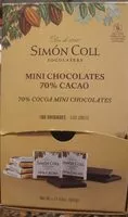 Mängden socker i Simón Coll Mini Chocolates 70% Cacao
