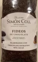 Mängden socker i Fideos de chocolate