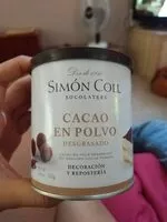 Mängden socker i Cacao en polvo