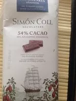 Mängden socker i Simon Coll Chocolate Negro 85GR