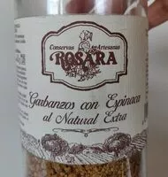 Mängden socker i Garbanzos con espinacas al natural extra