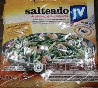 Mängden socker i Salteado de ganbas, ajetes y trigueros.