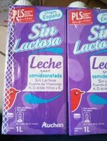 Mängden socker i Lait sans lactose demi écrémé