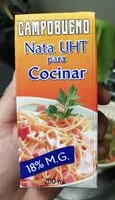 Mängden socker i Nata UHT para Cocinar