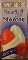 Mängden socker i Nata UHT para montar