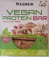 Mängden socker i Vegan protein bar