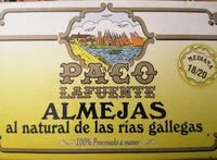 Mängden socker i Almejas al natural de las rías gallegas