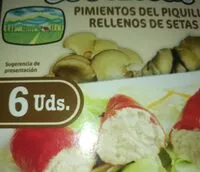 Mängden socker i Pimientos del piquillo rellenos de setas