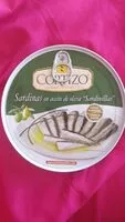Mängden socker i Sardinas en aceite de oliva
