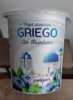 Mängden socker i Yogur azucarado griego con arándanos