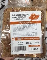 Mängden socker i Pan de molde integral