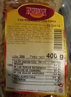 Mängden socker i Pan rebanado con fibra