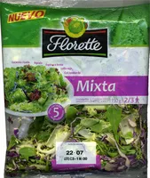 Mängden socker i Ensalada mixta