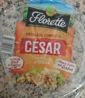 Mängden socker i Ensalada completa césar con pollo y queso