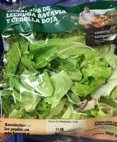 Mängden socker i Ensalada de lechuga batavia y cebolla roja