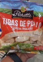 Mängden socker i Tiras de pollo