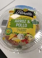 Mängden socker i Ensalada completa Arroz y Pollo