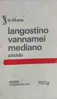 Mängden socker i Langostino vannamei cocido