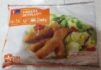 Mängden socker i Fingers de pollo