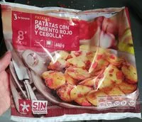 Mängden socker i Patatas con pimiento rojo y cebolla