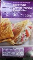 Mängden socker i Crepes de jamón y queso emmental