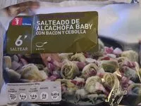 Mängden socker i Salteado de alcachofas con bacon