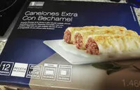 Mängden socker i Canelones extra con bechamel