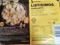 Mängden socker i listisimos capelleti