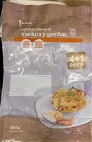 Mängden socker i Conchas rellenas de merluza y gambas