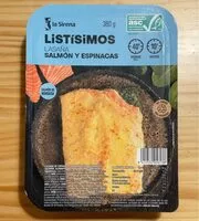 Mängden socker i Listísimos Lasaña Salmón y Espinacas