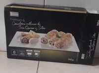 Mängden socker i Canelones rellenos de tres quesos y setas