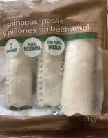 Mängden socker i Canelones espinacas y piñones