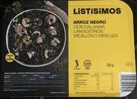 Mängden socker i Arroz negro con calamar, langoustinos
