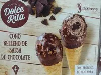 Mängden socker i Cono relleno de salsa de chocolate