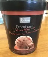 Mängden socker i Helado de chocolate con brownie y frambuesa