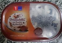 Mängden socker i Helado de stracciatella con trocitos de chocolate