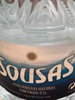 Mängden socker i Sousas- Agua mineral contenido 0,5L