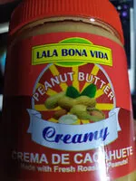Mängden socker i lala bona vida peanut butter creamy