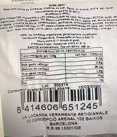 Mängden socker i Pizza de pernil dolç