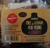 Mängden socker i Caramelos miel de azahar, ajo negro y jengibre