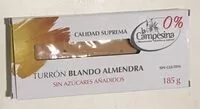 Mängden socker i Turrón blando de almendra