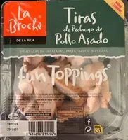 Mängden socker i Tiras de pollo asado