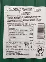 Mängden socker i Saucisse de francfort