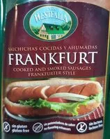 Mängden socker i Salchichas cocidas y ahumadas Frankfurt