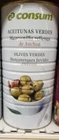 Mängden socker i Aceitunas rellenas de anchoa